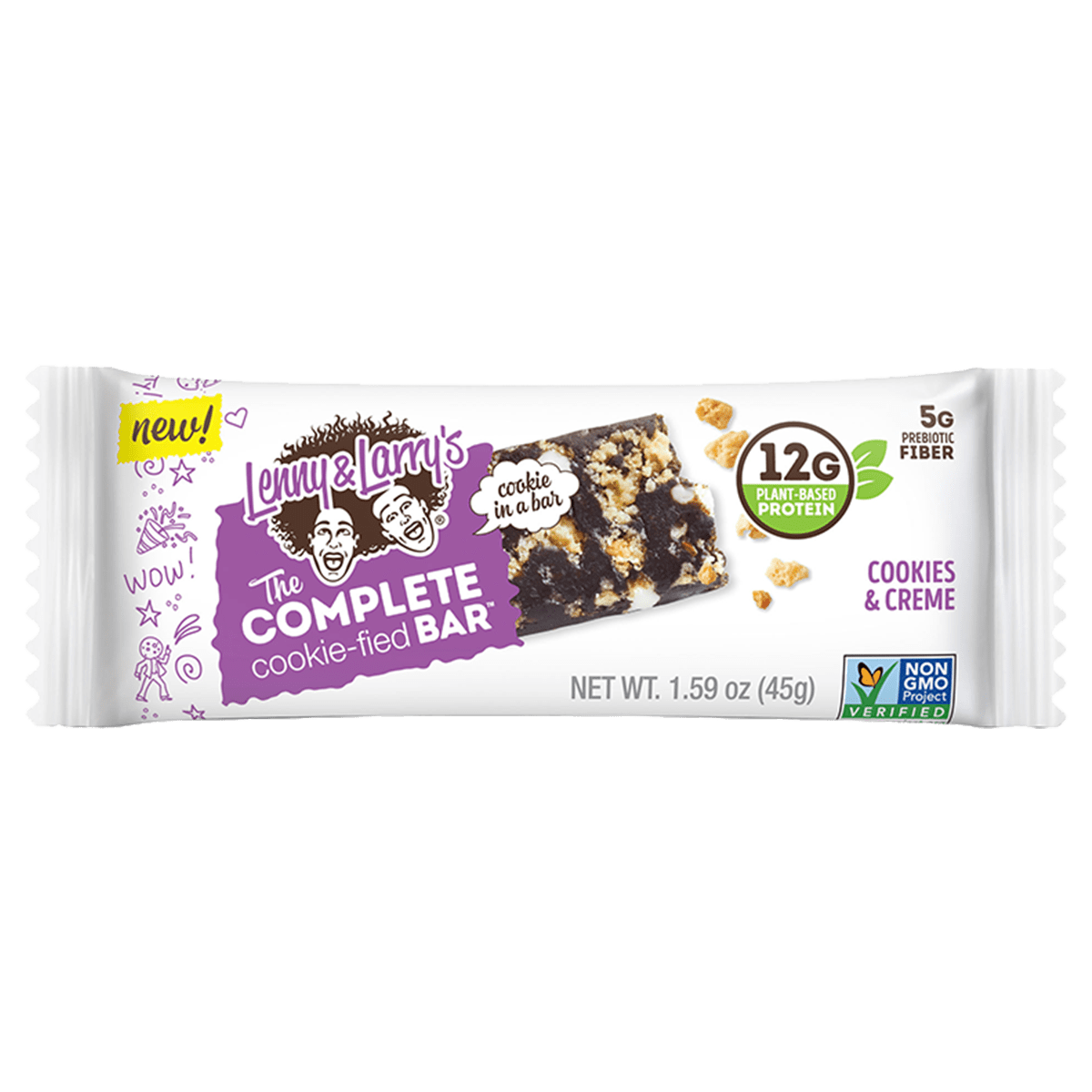 Lenny & Larry's The Complete Cookie-fied Bar 9x45g Cookies & Creme