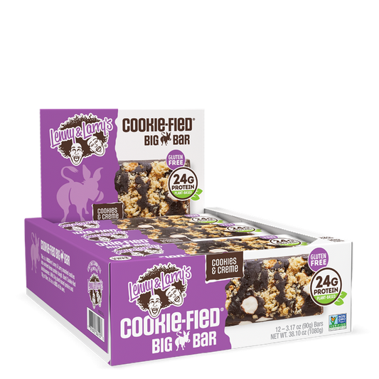 Lenny & Larry's The Complete Cookie-fied BIG Bar 12x90g Cookies & Cream