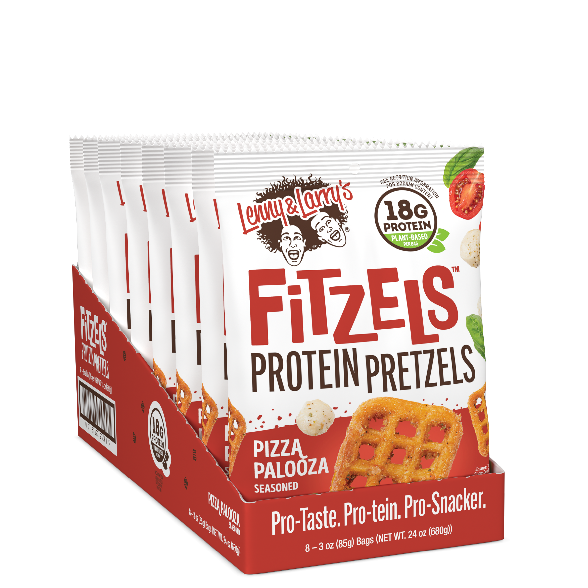 Lenny & Larry's Fitzels 8x85g Pizza Pazoola