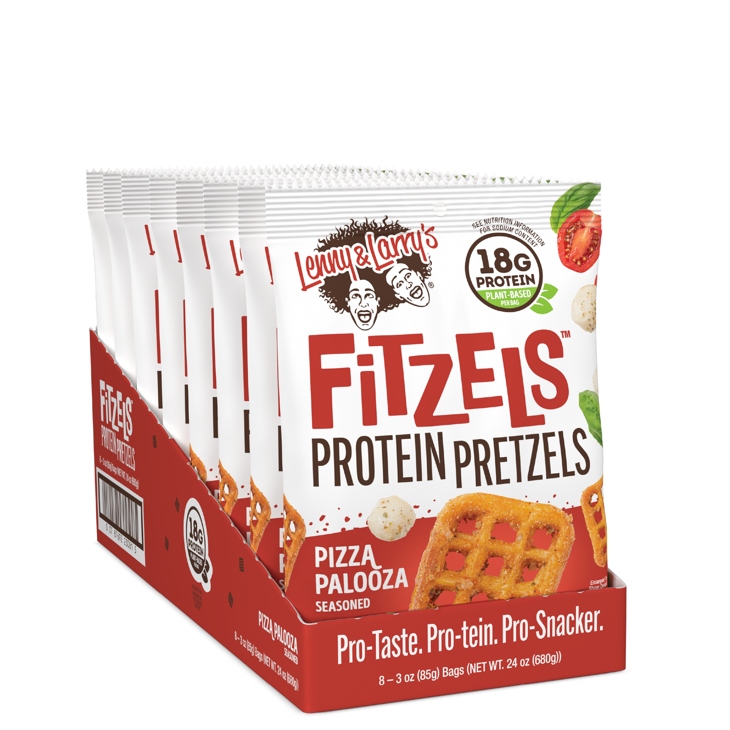 Lenny & Larry's Fitzels 8x85g Pizza Pazoola