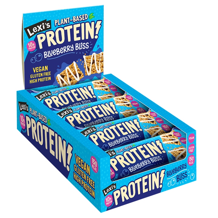 Lexi's Crispy Protein Bars 12x40g Blueberry Bliss