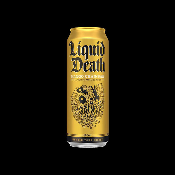 Liquid Death Mango Chainsaw Sparkling Water 500ml, Liquid Death