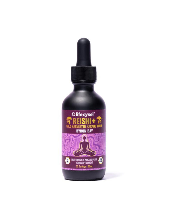 Reishi Mushroom Dual Liquid Extract with Kakadu Plum 60ml, Lifecykel