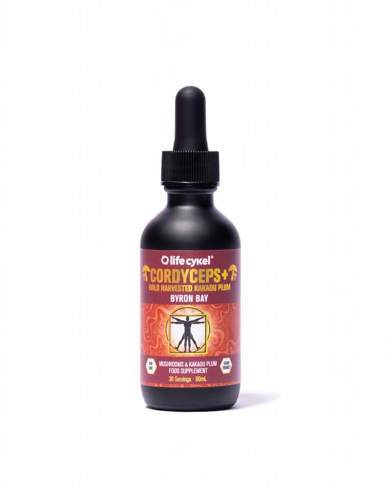 Cordyceps Mushroom Dual Liquid Extract with Kakadu Plum 60ml, Lifecykel