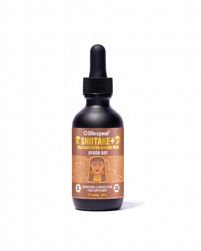 Shiitake Mushroom Dual Liquid Extract with Kakadu Plum 60ml, Lifecykel