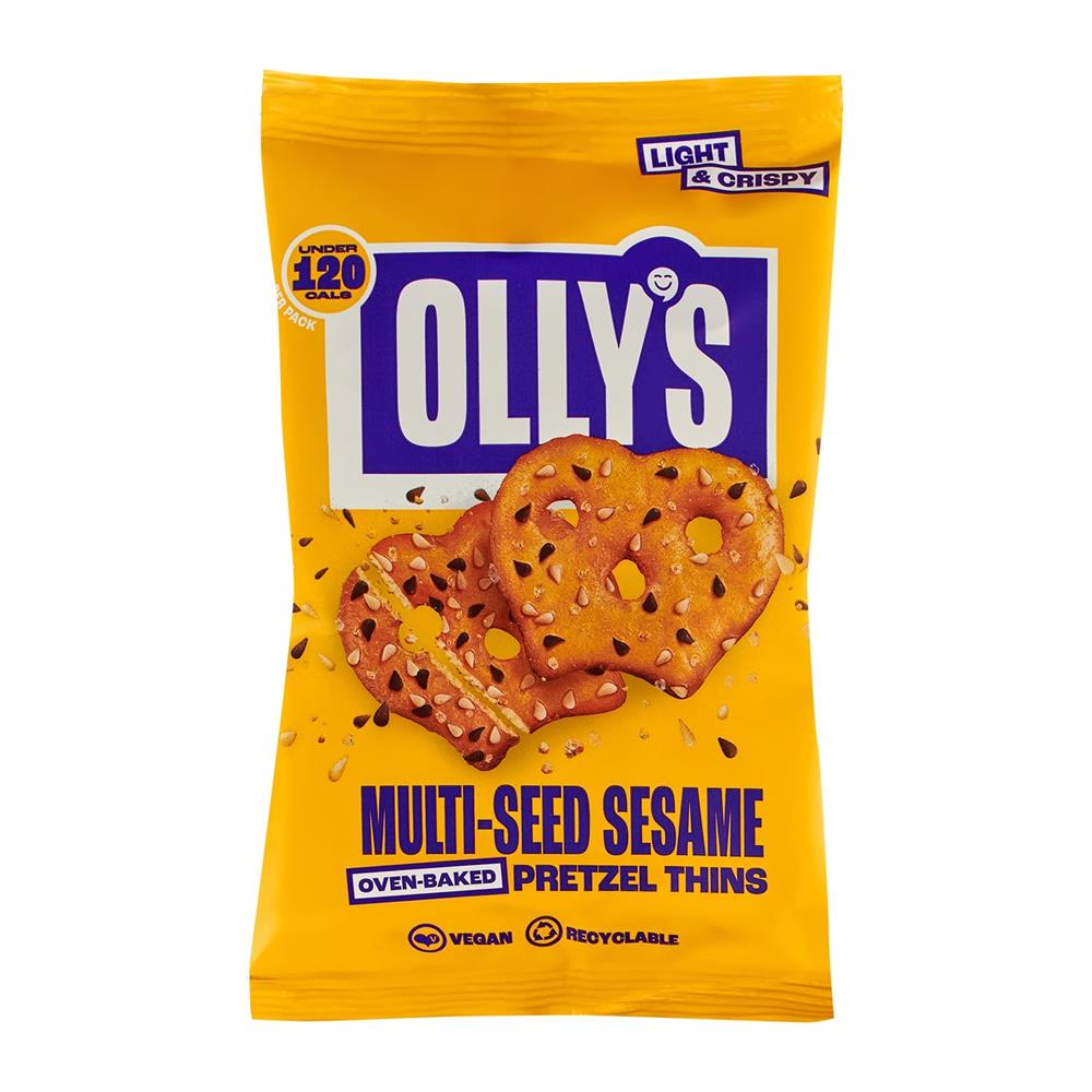 Multiseed Sesame Pretzel Thins 35g, Ollys