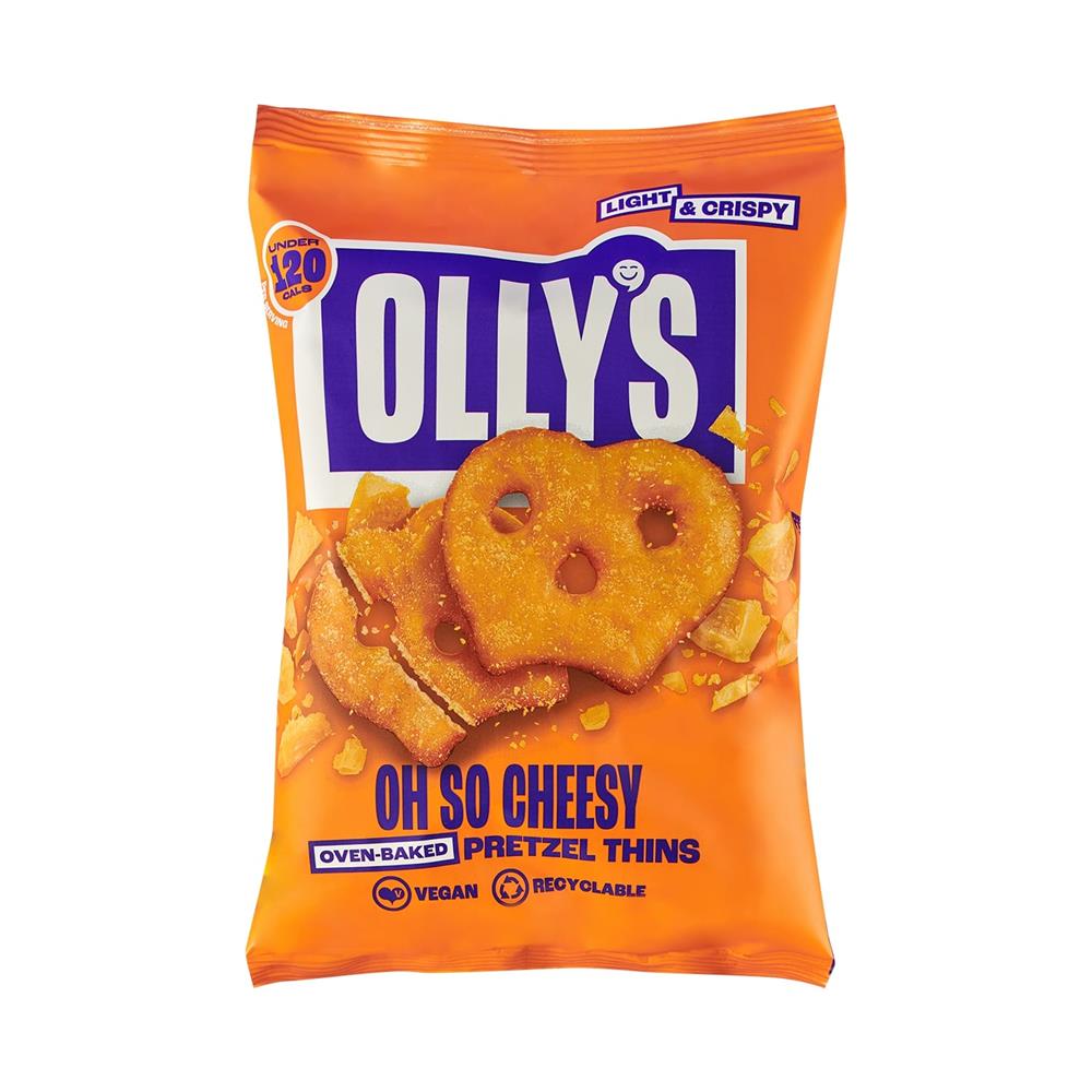 Oh So Cheesy Pretzel Thins 140g, Ollys