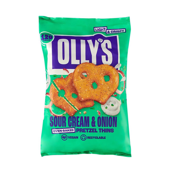 Sour Cream & Onion Pretzel Thins 140g, Ollys