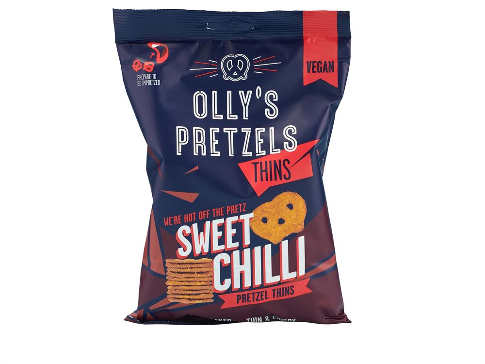 Sweet Chili Pretzel Thins 140g, Ollys