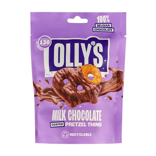 Salted Milk Chocolate Pretzel Thins 90g, Ollys