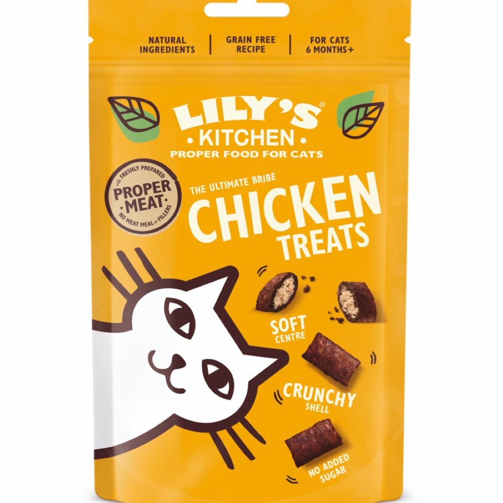 Chicken Pillow Treats for Cats 60g, Lilys Kitchen