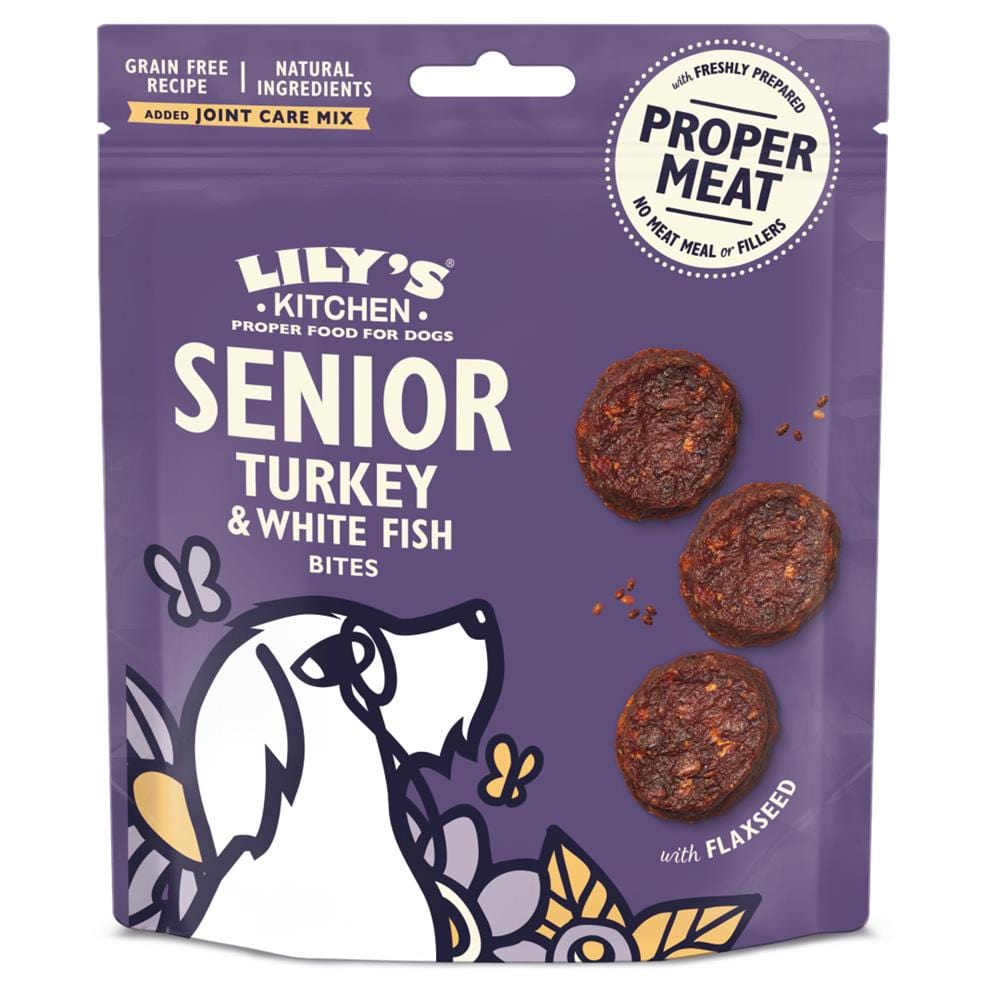 Dog Turkey & Whitefish Senior Treats 70g, Lilys Kitchen