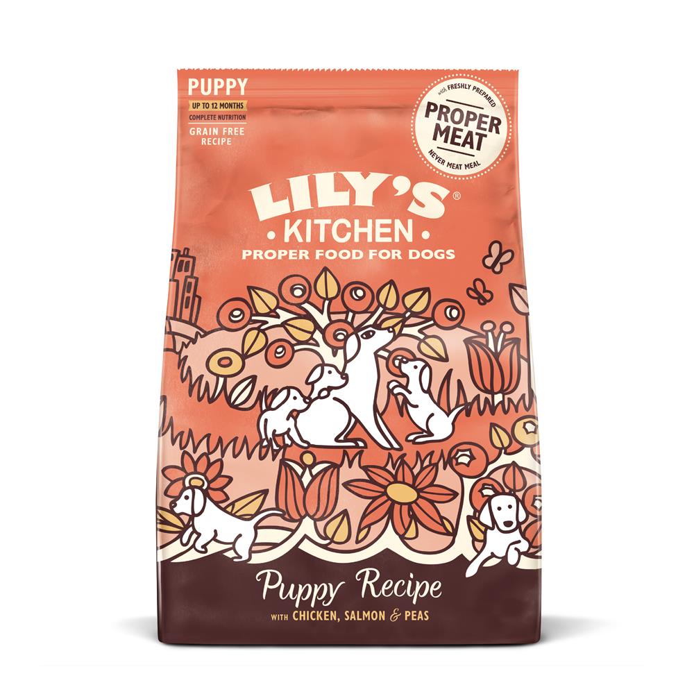 Chicken & Salmon Puppy Dry Food 2.5kg, Lilys Kitchen