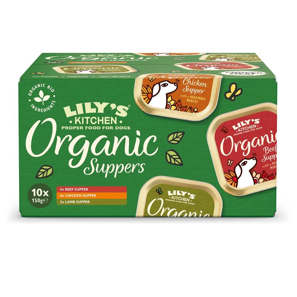 Organic Dog Supper Selections (10x 150g) Multipack, Lilys Kitchen