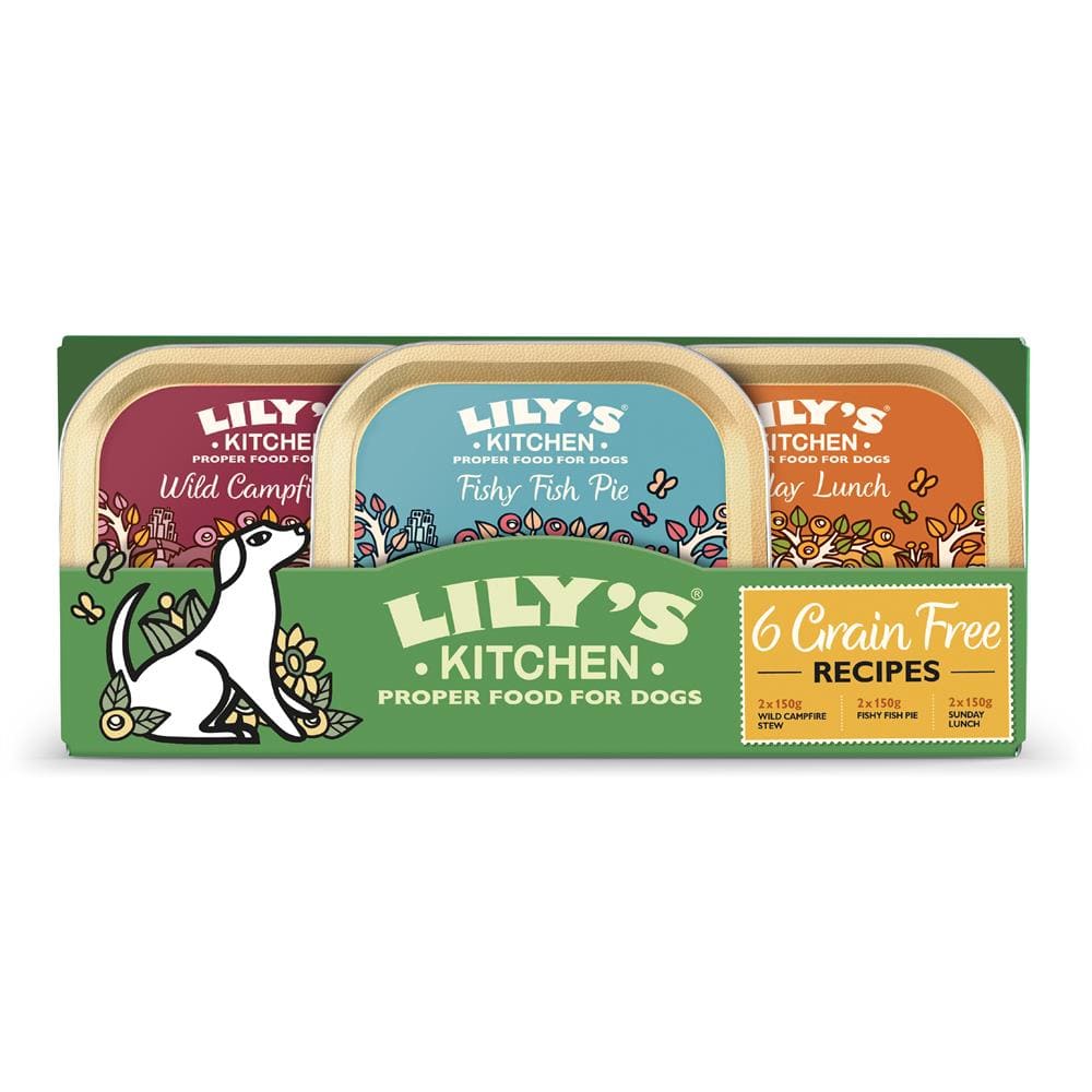 Dog Grain-Free Dinners Multipack (6 x 150g), Lilys Kitchen