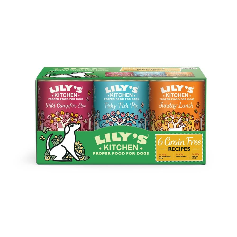 Dog Grain Free Multipack (6x400g), Lilys Kitchen