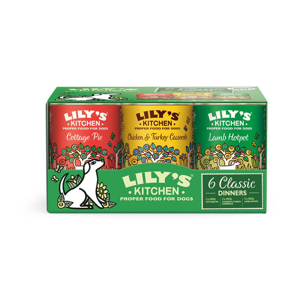 Dog Classics Multipack (6x 400g), Lilys Kitchen