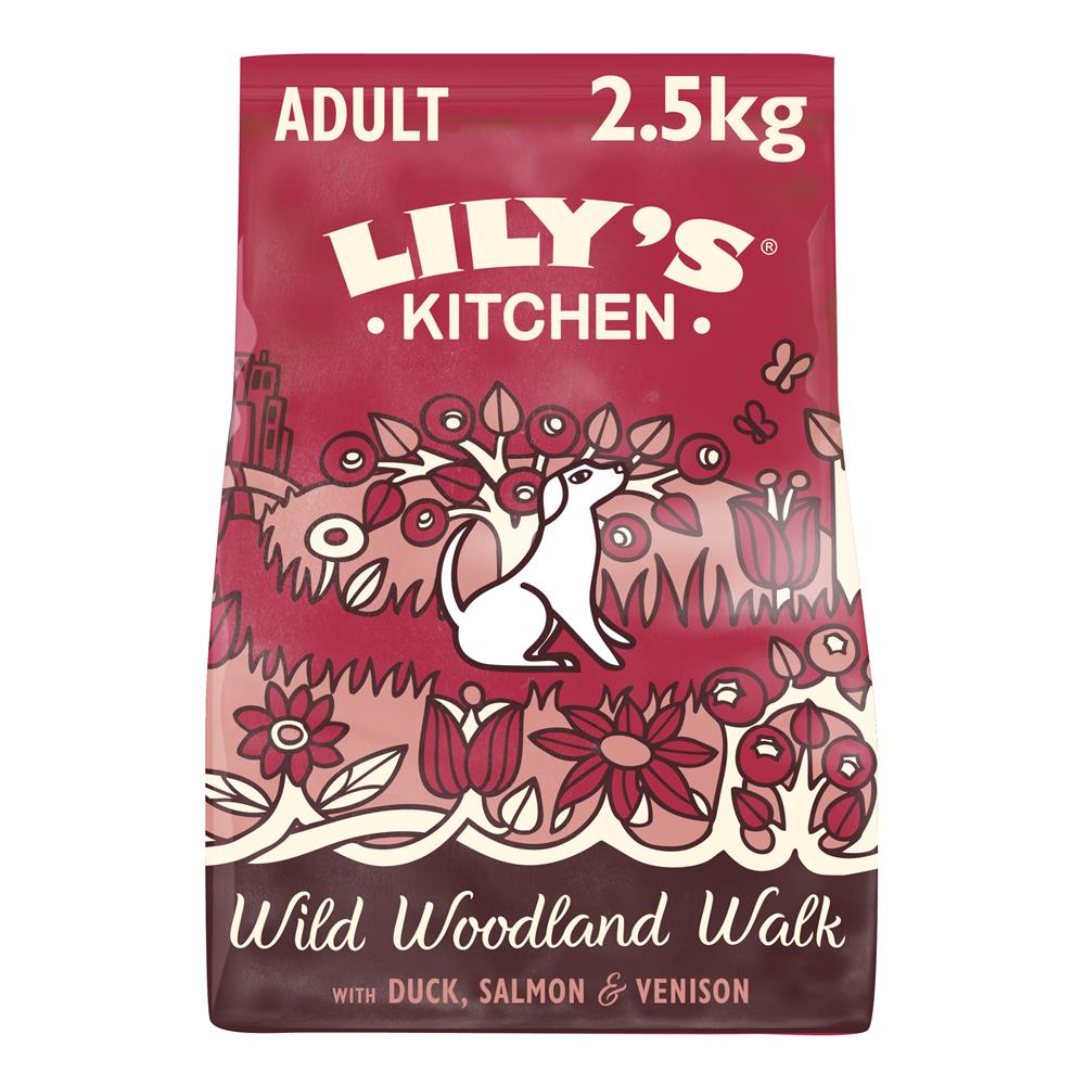 Wild Woodland Walk Complete Grain-Free Dry Food for Dogs 2.5kg, Lilys Kitchen