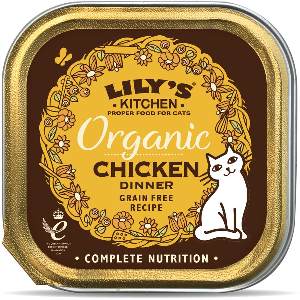 Lily's Kitchen Organic Chicken Dinner for Cats 85g, Lilys Kitchen