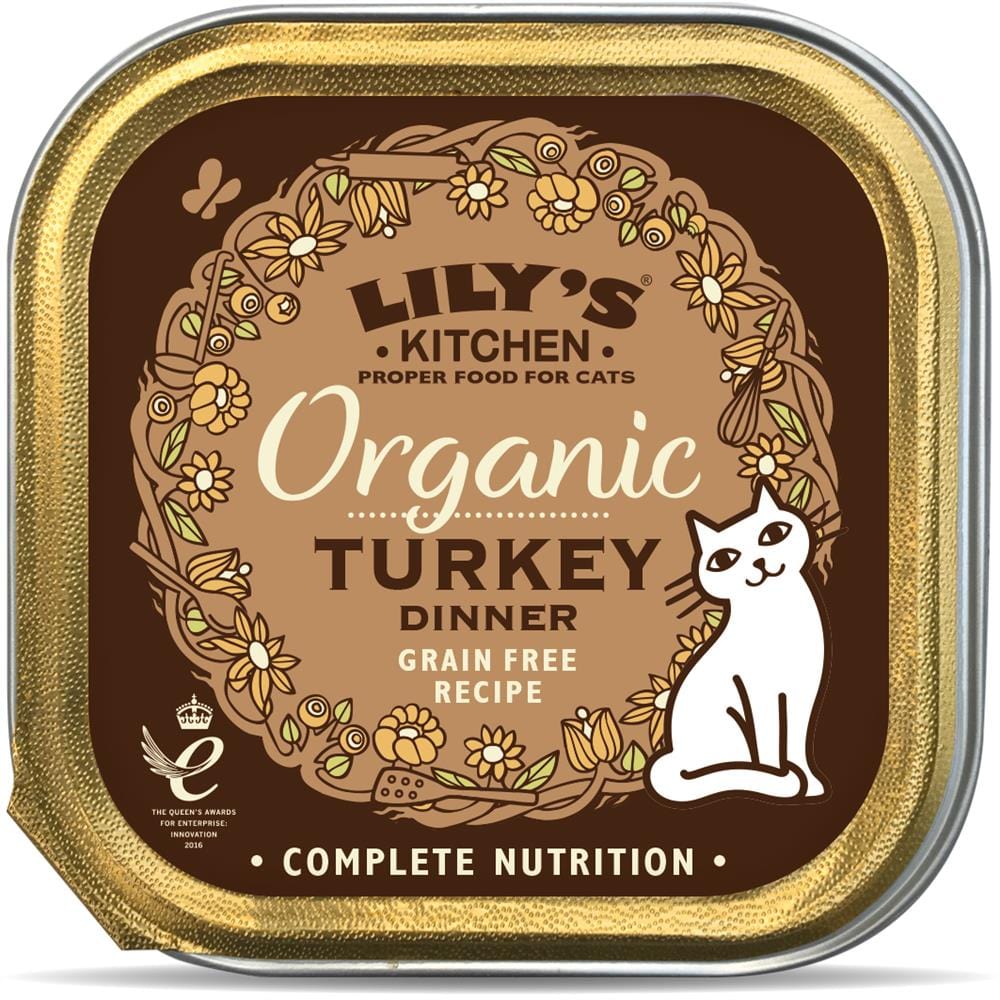 Lily's Kitchen Organic Turkey Dinner for Cats 85g, Lilys Kitchen