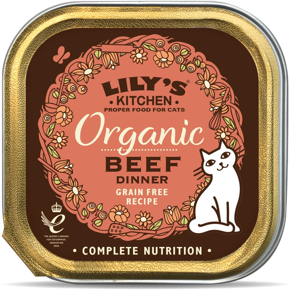 Lily's Kitchen Organic Beef Dinner for Cats 85g, Lilys Kitchen