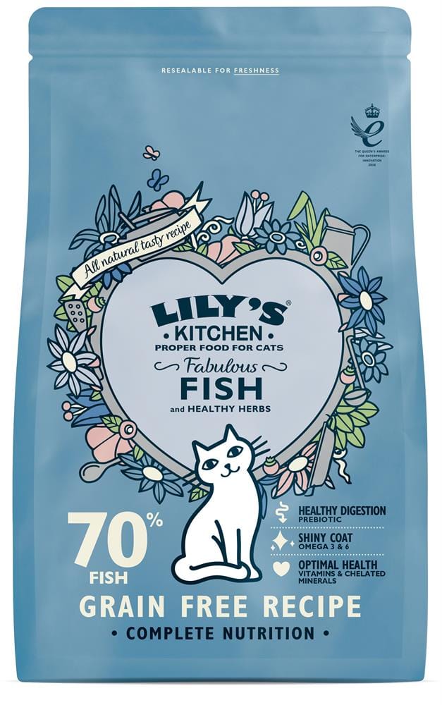 Fabulous Fish Dry Food for Cats 800g, Lilys Kitchen