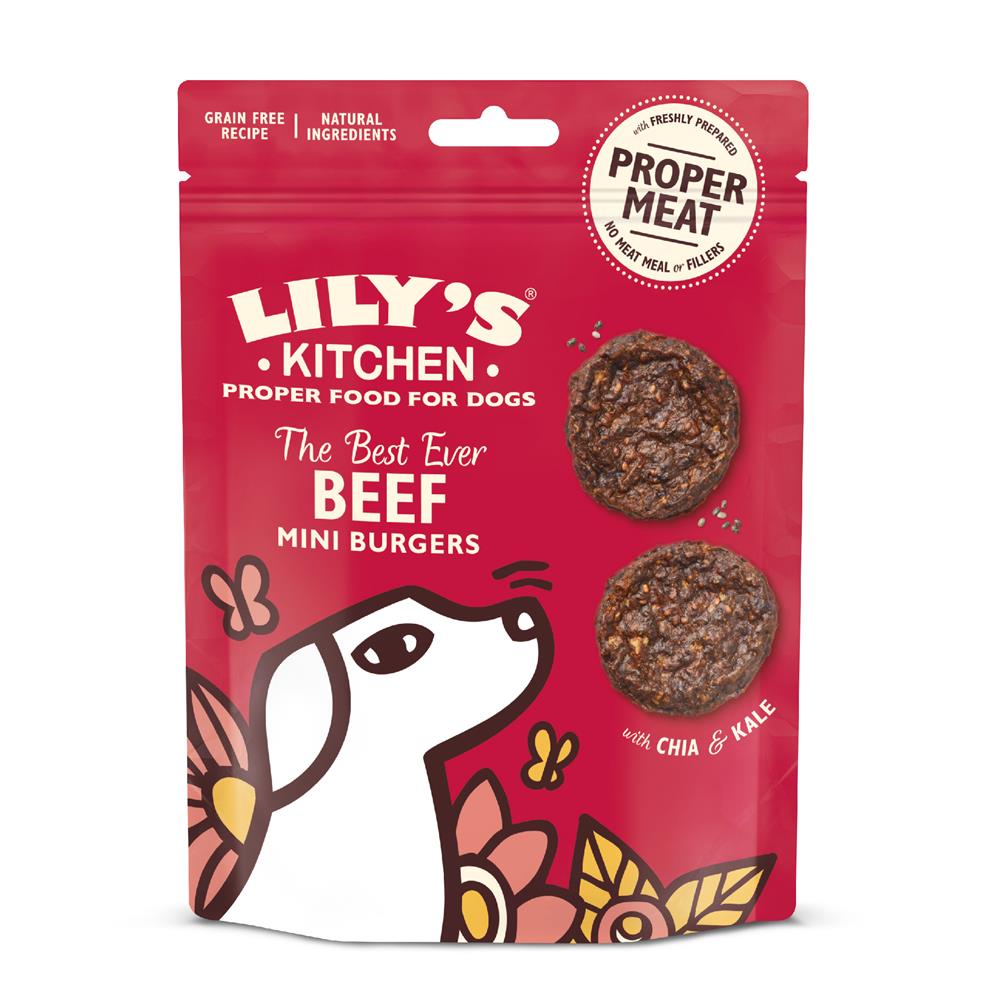 The Best Ever Mini Beef Burgers 70g, Lilys Kitchen