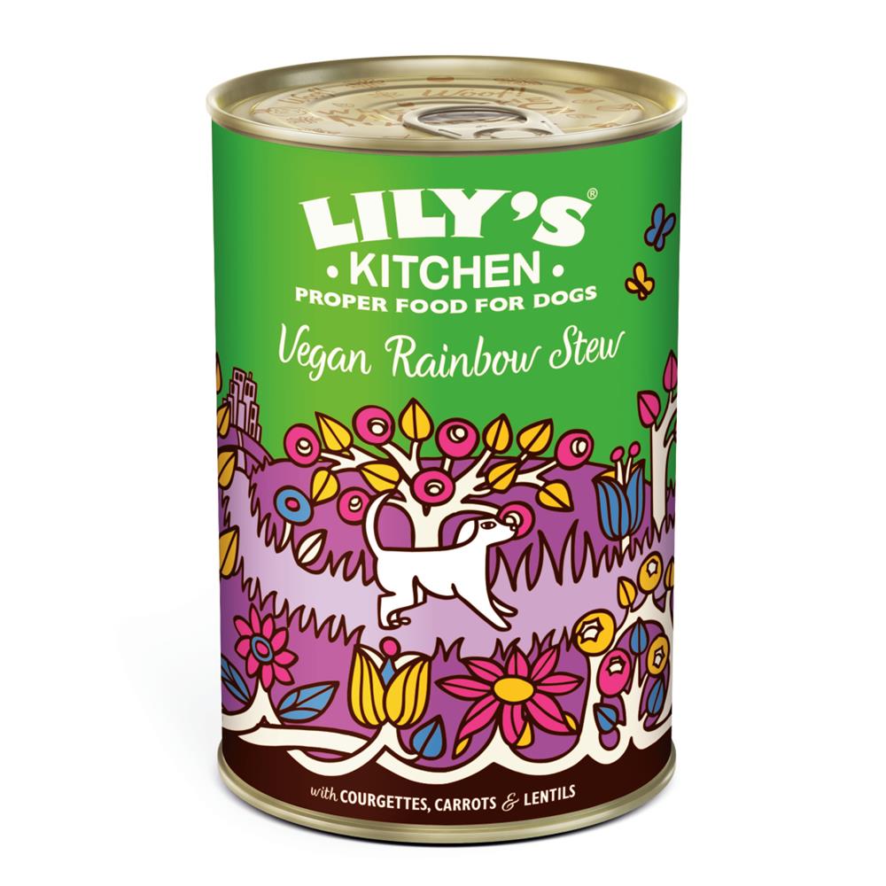 Vegan Rainbow Stew Dog Complete Wet Food 400g, Lilys Kitchen