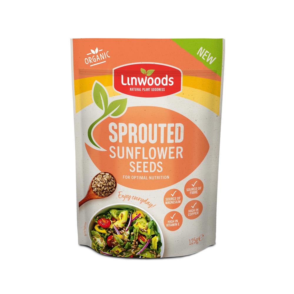 Linwoods Sprouted Sunflower Seeds 125g, Linwoods