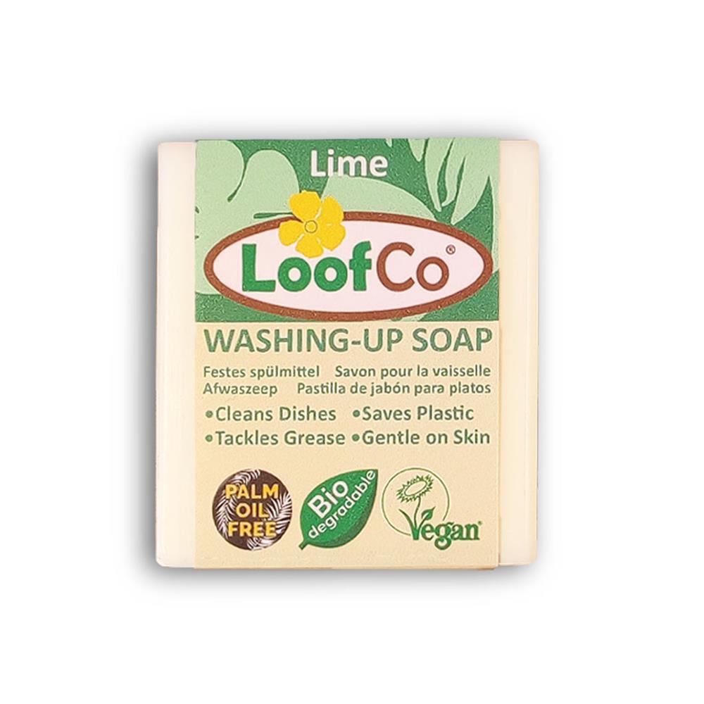 LoofCo Washing-Up Soap Bar Lime- Palm Oil Free 100g, LoofCo