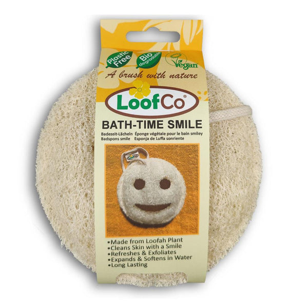 LoofCo Bath-Time Smile loofah pad, LoofCo