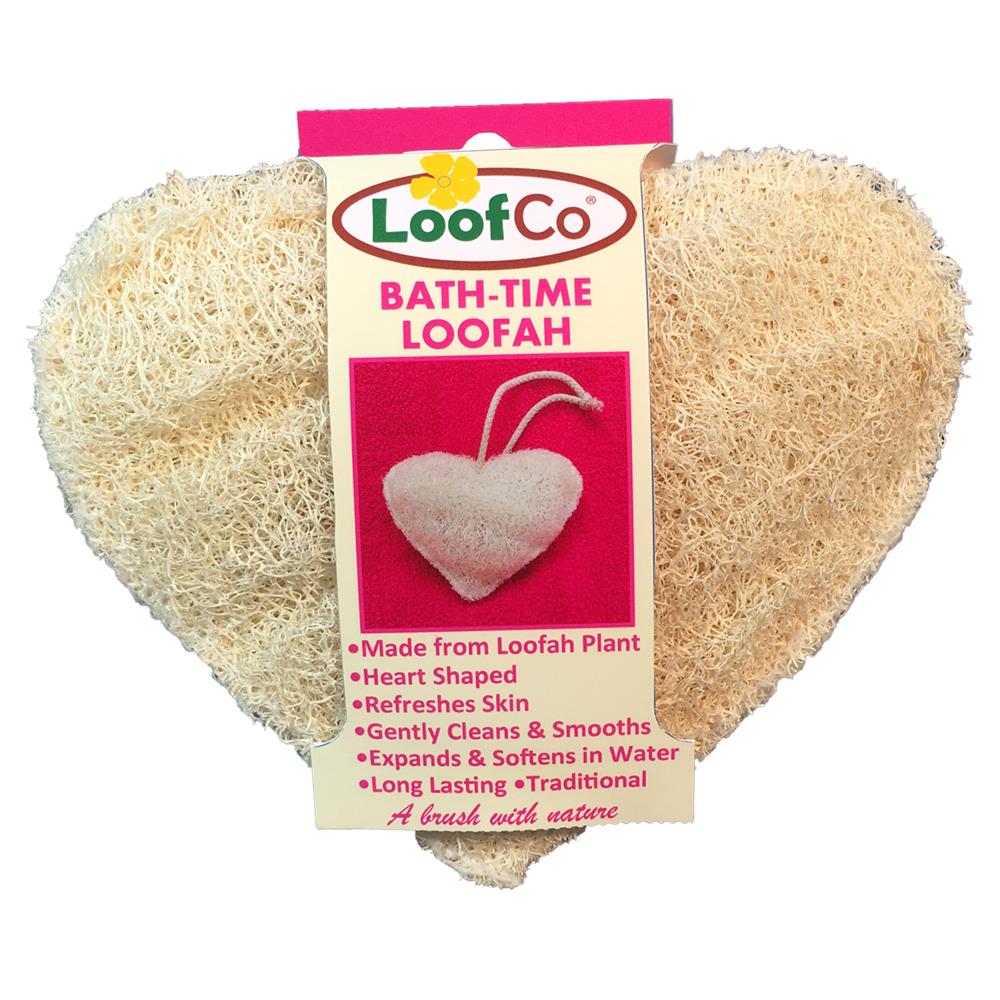 LoofCo Bath-Time loofah heart shape plastic free, LoofCo