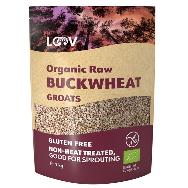 Organic Raw Buckwheat Groats 1kg, Loov