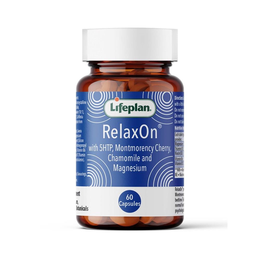 RelaxOn with 5HTP 60 Tablets, Lifeplan