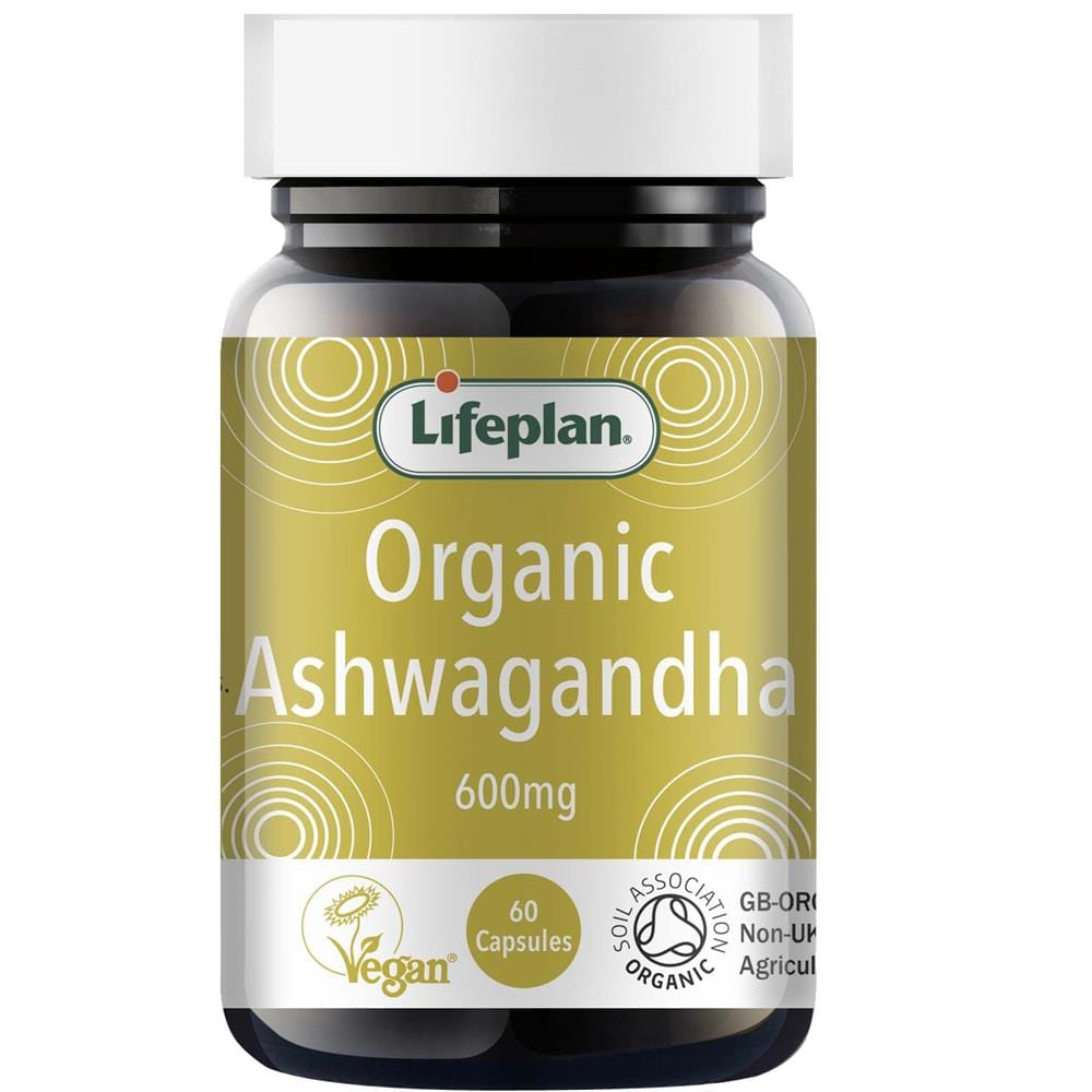 Organic Ashwagandha Capsules 600mg x 60, Lifeplan