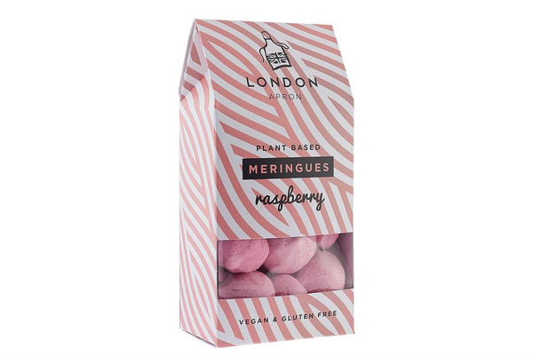 Vegan Raspberry Mini Meringues 23g, London Apron