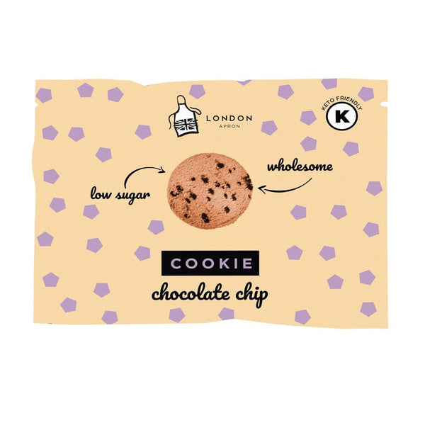 Low Sugar Chocolate Chip Cookie 35g, London Apron