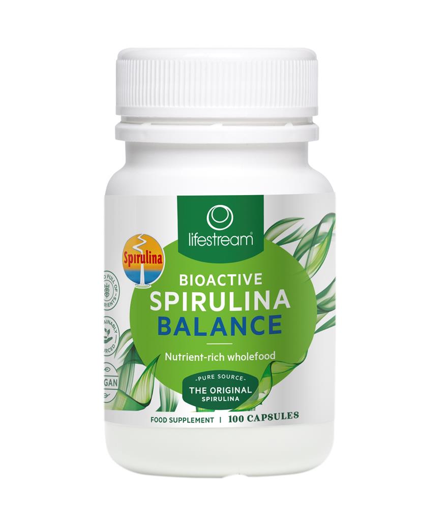 Spirulina 400mg 100 Capsules, Lifestream