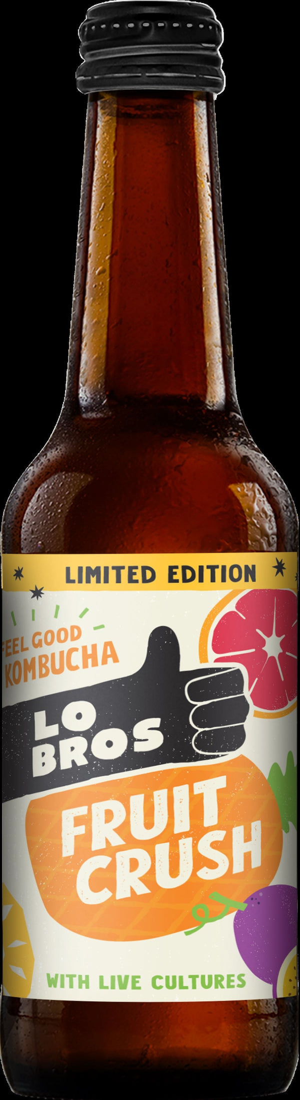 Lo Bros Kombucha - Fruit Crush Low Sugar 330ml, Lo Bros