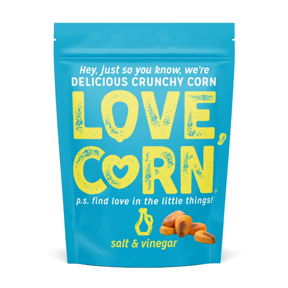 Salt & Vinegar Corn Snack 45g, Love Corn