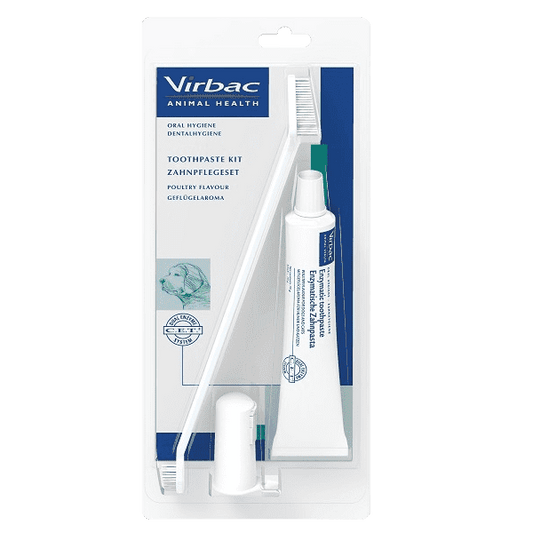 Virbac Toothpaste Kit for Dogs Poultry Flavour 70g - welzo