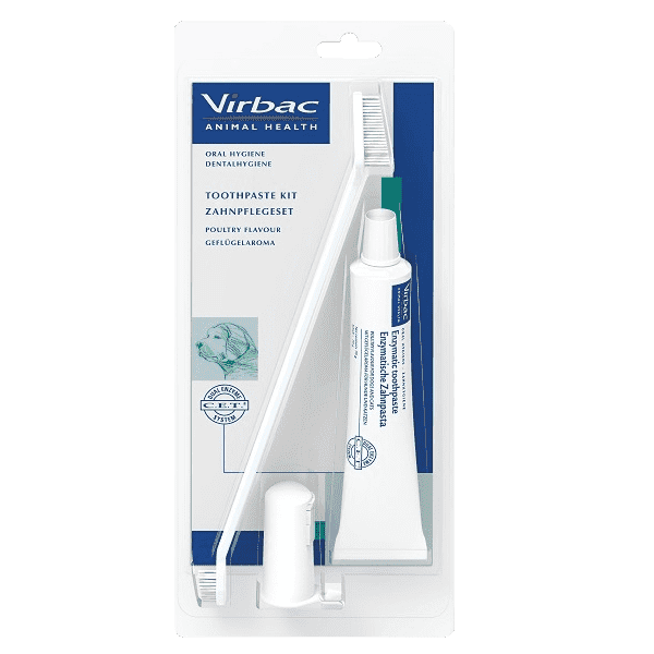 Virbac Toothpaste Kit for Dogs Poultry Flavour 70g - welzo