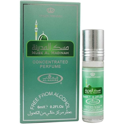 Musk Al Madinah Al Rehab 6ml Attar Oil Perfume Fragrance Roll On Alcohol Free