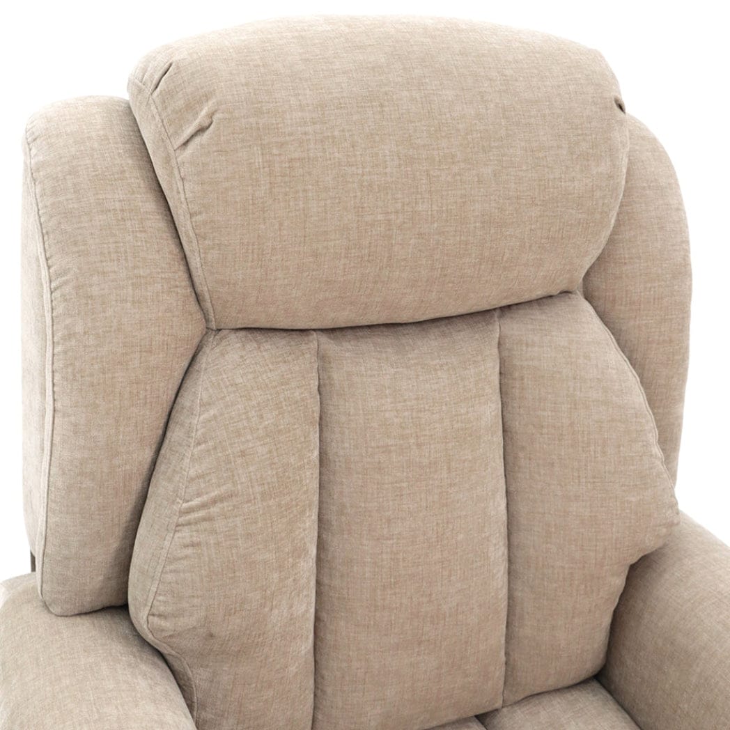 Langham Riser Recliner mit Wärme und Massage – Haferflocken-Chenille-Stoff – Bild 10