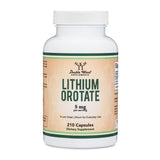 Double Wood Lithium Orotate - 210 x 5 mg capsules - Welzo