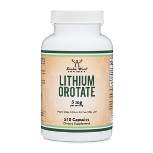 Double Wood Lithium Orotate - 210 x 5 mg capsules - Welzo