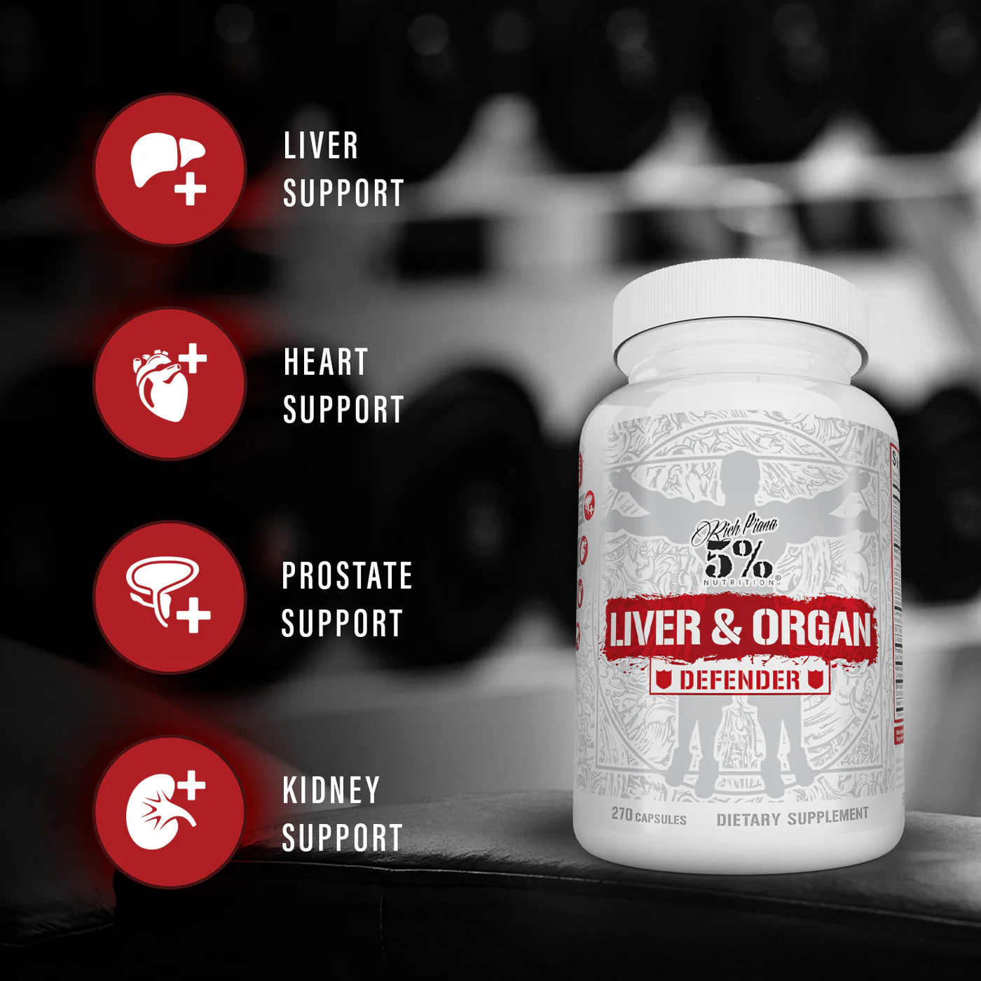 5% Nutrition Liver & Organ Defender - Legendary Series - 270 caps