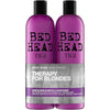 Bed Head by TIGI Dumb Blonde Shampoo and Conditioner Set Nourishing Professional Colored Hair Treatment