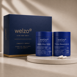 NMN & Resveratrol Welzo Ultra Purity Supplement Stack