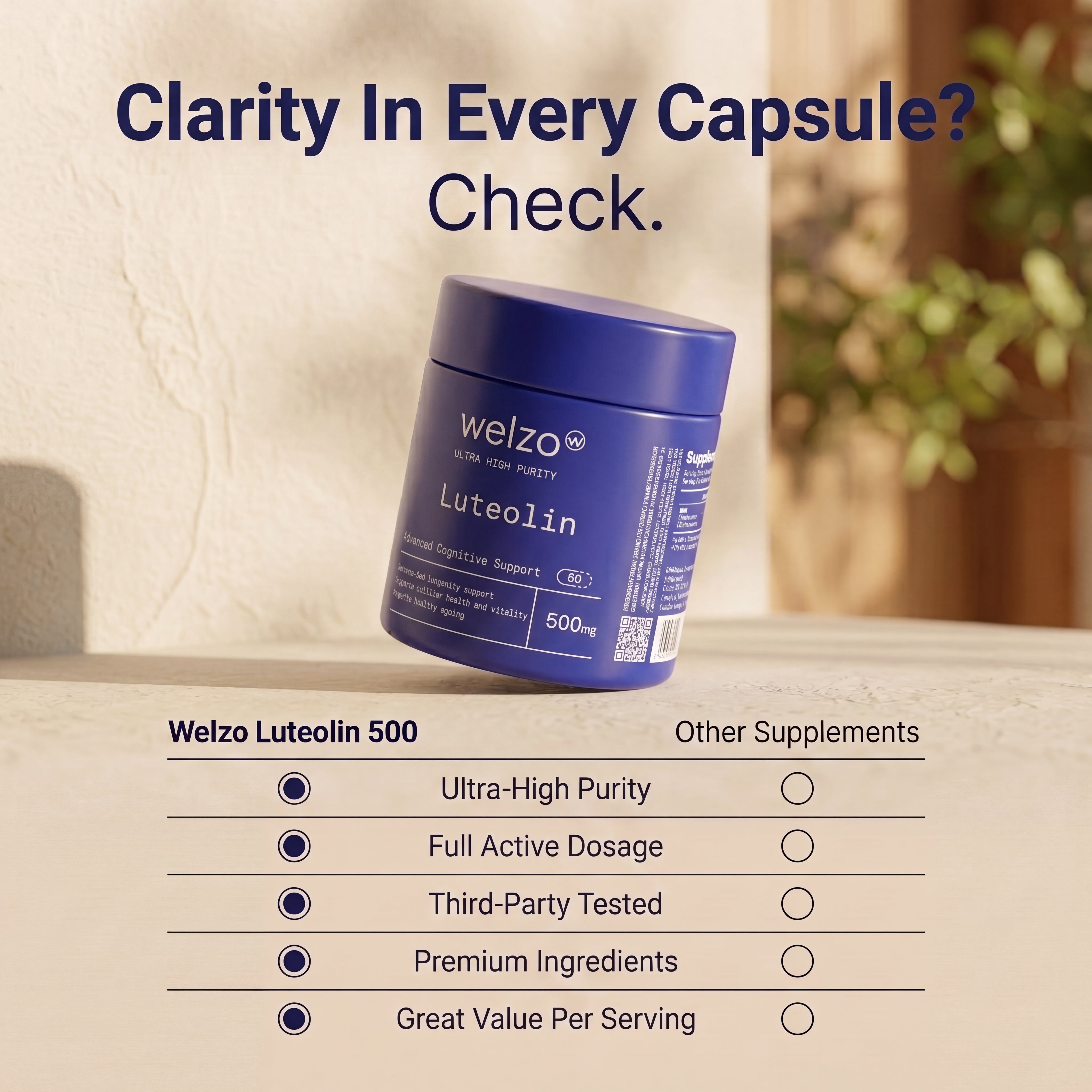 Welzo Ultra Purity Luteolina 500